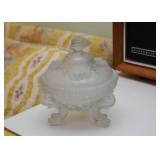 Frosted Glass Trinket Box 