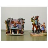 Fairy Tale Glazed Pottery Figurines 