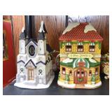 Lighted Christmas Village Figurines