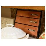 Vintage Foil, Wax Paper Holder 