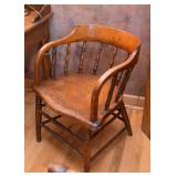 Antique Wood Spindle Chair 