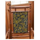 Antique Turned Wood Rocking Chair / Glider