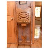 Unusual Antique Oak Ironing Board