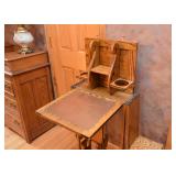 Unusual Antique Oak Ironing Board