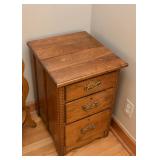 Antique Oak Nightstand / Chest of Drawers