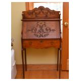 Antique Oak Drop Front Secretary / Desk