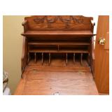 Antique Oak Drop Front Secretary / Desk