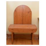 Primitive Bench with Arched Backrest