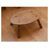 Primitive Antique Wooden Footstool