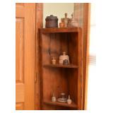 Primitive Wood Corner Shelf