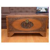 Oriental / Asian / Chinese Wood Carved Trunk / Chest
