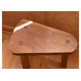 Primitive 3-Legged Wood Stool