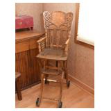 Antique Oak High Chair