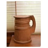 Primitive Wood Covered Mug / Stein (Treenware)