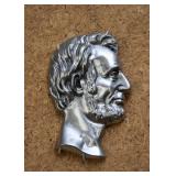 Metal Abraham Lincoln Profile Wall Hanging