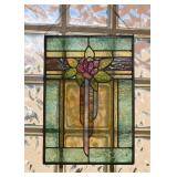 Pair of Stained Glass Panels