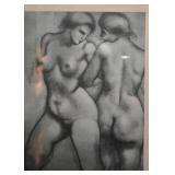 Framed Nude Artwork 