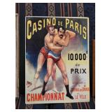 Reproduction French Boxing Tin Sign 