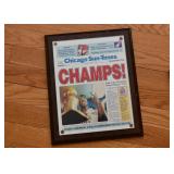 Chicago Bulls Championship Plaque (Chicago Sun-Times)