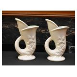 Pair of Red Wing Pottery Vases