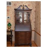 Antique Secretary with Display Hutch
