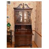 Antique Secretary with Display Hutch