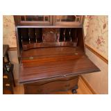 Antique Secretary with Display Hutch
