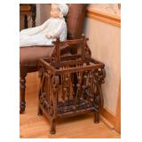 Ornate Magazine Rack (needs some minor repair / gluing)