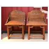 Primitive Wood Chairs