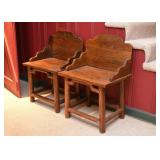Primitive Wood Chairs