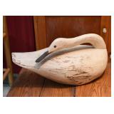 Wood Carved Swan 