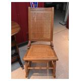 Antique / Vintage Rocking Chair with Cane Back & Seat