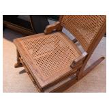 Antique / Vintage Rocking Chair with Cane Back & Seat