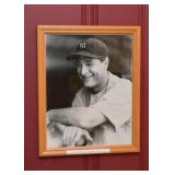 Framed Photo of Lou Gehrig