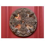 Cross & Angels Wall Hanging with Mirror Backing