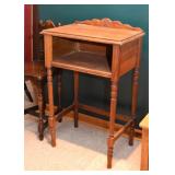 Side Table with Turned Legs