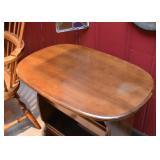 Side Table with Oval Top