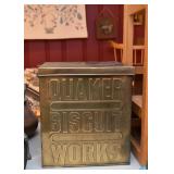 Quaker Biscuit Works Tin