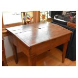 Antique Primitive Slant Top Desk