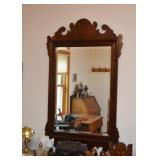 Traditional Wall Mirror with Wood Frame