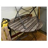 Outdoor / Garden Slatted Bistro Table & Chairs