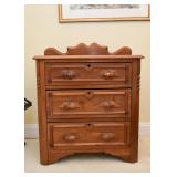 Antique Victorian 3-Drawer Chest