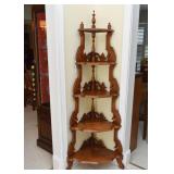 Antique / Vintage Wood Corner Display Shelf