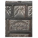 Wood Carved 3-Panel Folding Room Screen