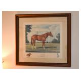 Framed Horse Racing Print (Secretariat), Signed & Numbered