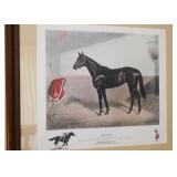 Framed Horse Racing Print (Ruffian), Signed