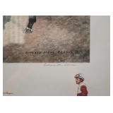Framed Horse Racing Print (Ruffian), Signed