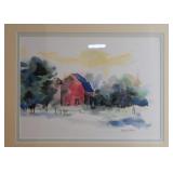Framed Watercolor / Artwork, Signed by Artist