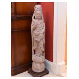 Chinese Guanyin Statue (Clay / Pottery)
