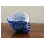 Art Glass Seashell Paperweight